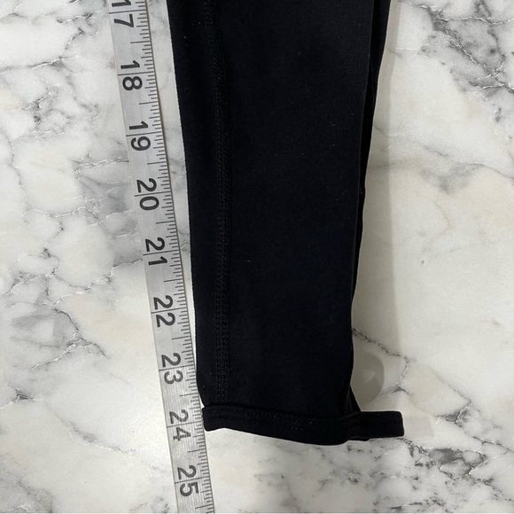 Alphalete Black Hi Rise Lattice Cut Out Calf Leggings Small - Picture 6 of 8